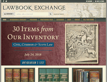 Tablet Screenshot of lawbookexchange.com